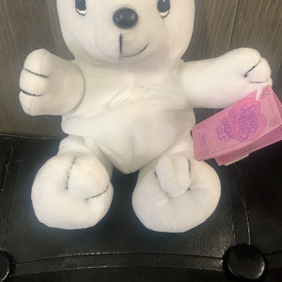 Precious Moments Tender Tails Baby Arctic Polar Teddy Bear Plush Beanie With Tag - Picture 4 of 10